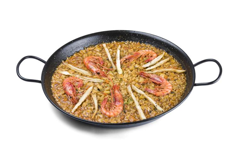 Shrimp, Rice and Eggplant Paella Stir Fry - Stir Fry Recipe